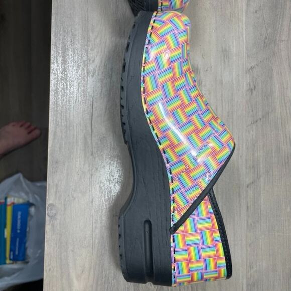 Sanita Danish Design Women's Rainbow Clogs Comfort Medical Nurse Shoes 38 - Picture 10 of 11